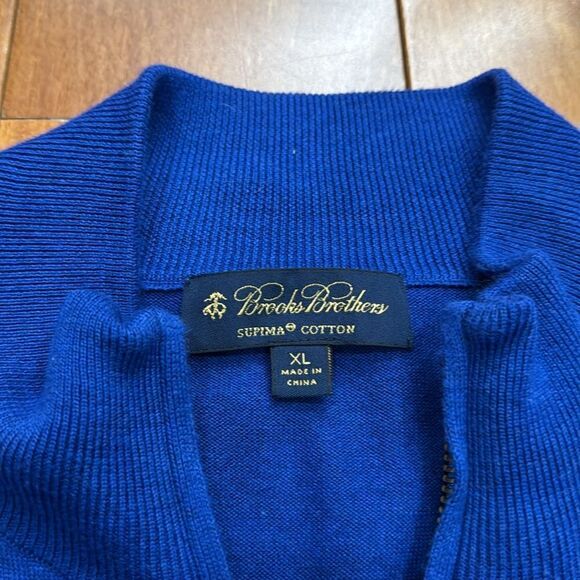 Brooks Brother Men’s Supima Cotton Full-Zip Cardigan size XL - Picture 4 of 8